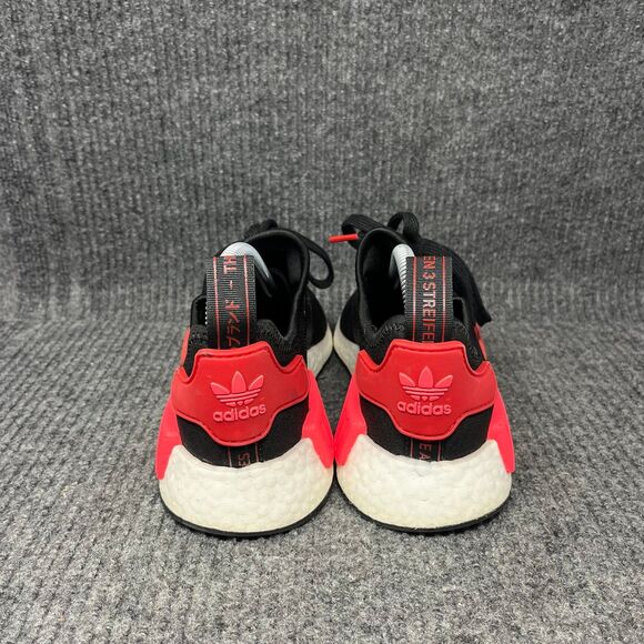 Adidas NMD R1 Black Scarlet Flash Red Athletic Running Shoes Women’s 6.5 EH0206 - Picture 4 of 8